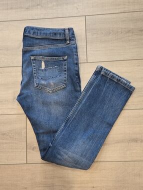 Topman Skinny Jeans in Blue Wash